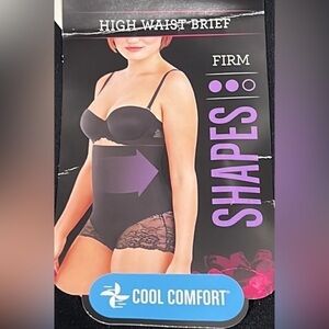 Maidenform High Waist Brief  Firm Compression Body Shaping lacy panties NWT